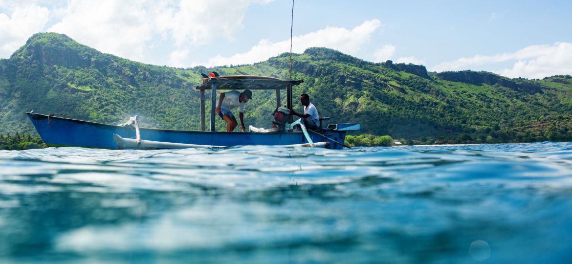 two men in the boat.